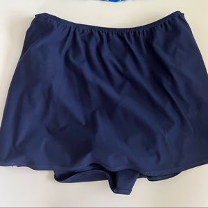 Blue Tankini Swim Skirt Size 16W